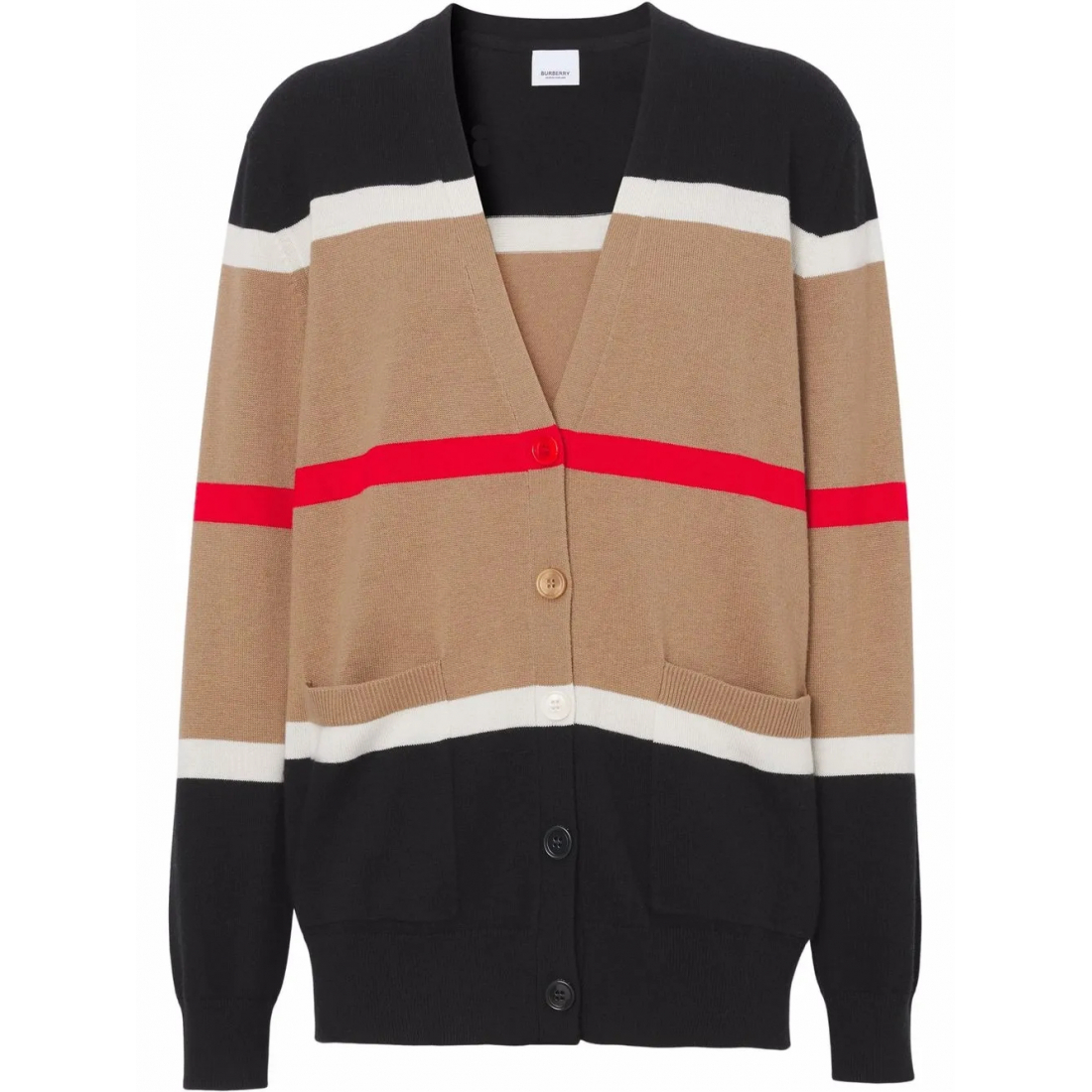 Cardigan 'Icon Stripe Knitted' pour Femmes