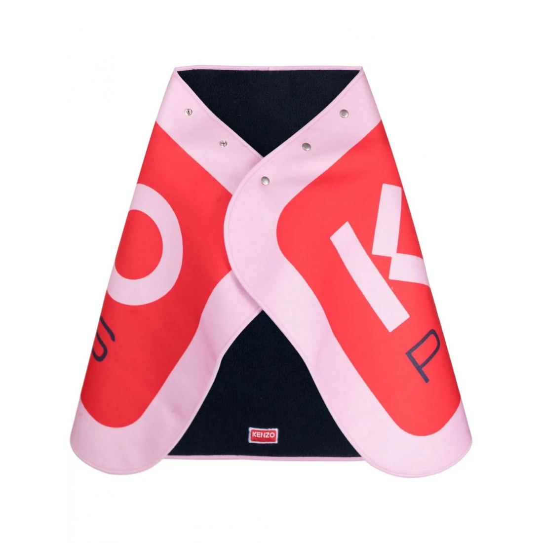 'Logo-Print Detail' Cape