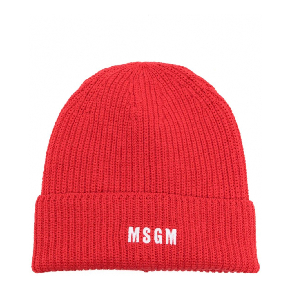 Bonnet 'Logo-Embroidered Knitted' pour Femmes