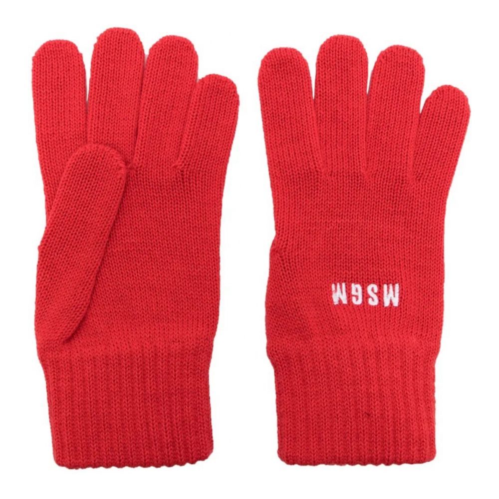 Gants 'Logo-Embroidered Knitted' pour Femmes