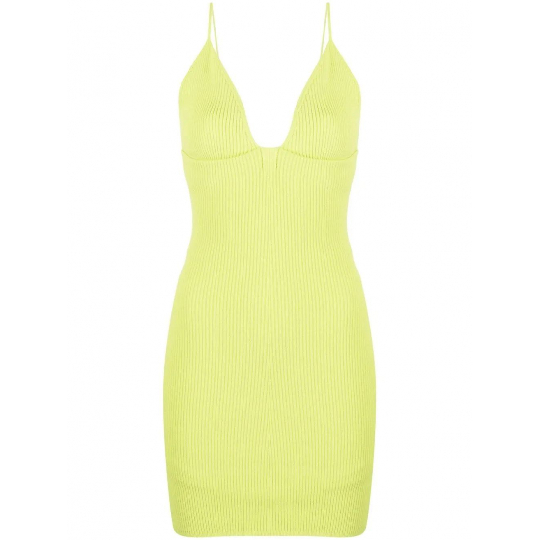 Women's 'V-Neck Knitted' Sleeveless Dress