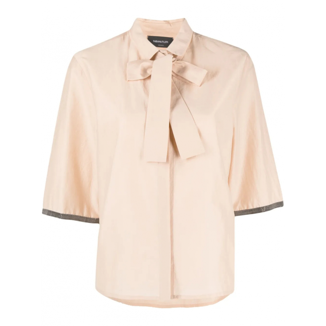 Chemise à manches courtes 'Contrast-Trim' pour Femmes