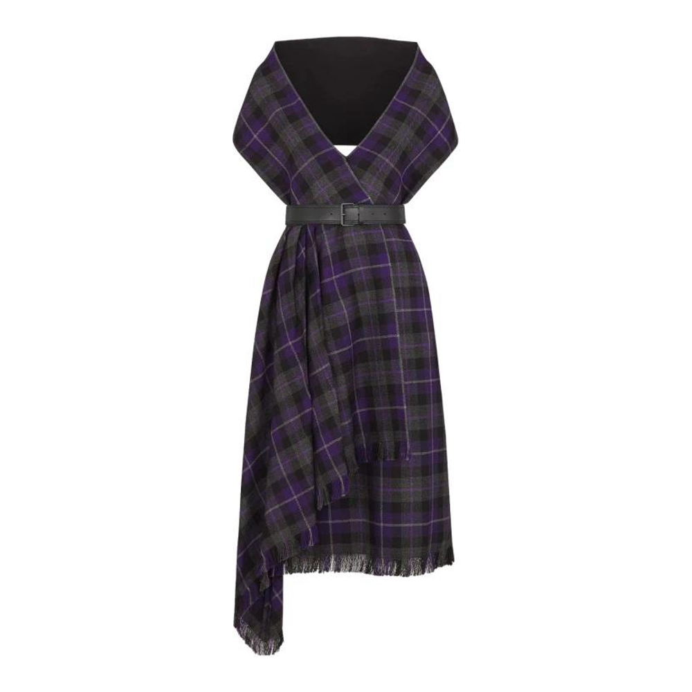 Robe A-line 'Mid-Length Belted' pour Femmes