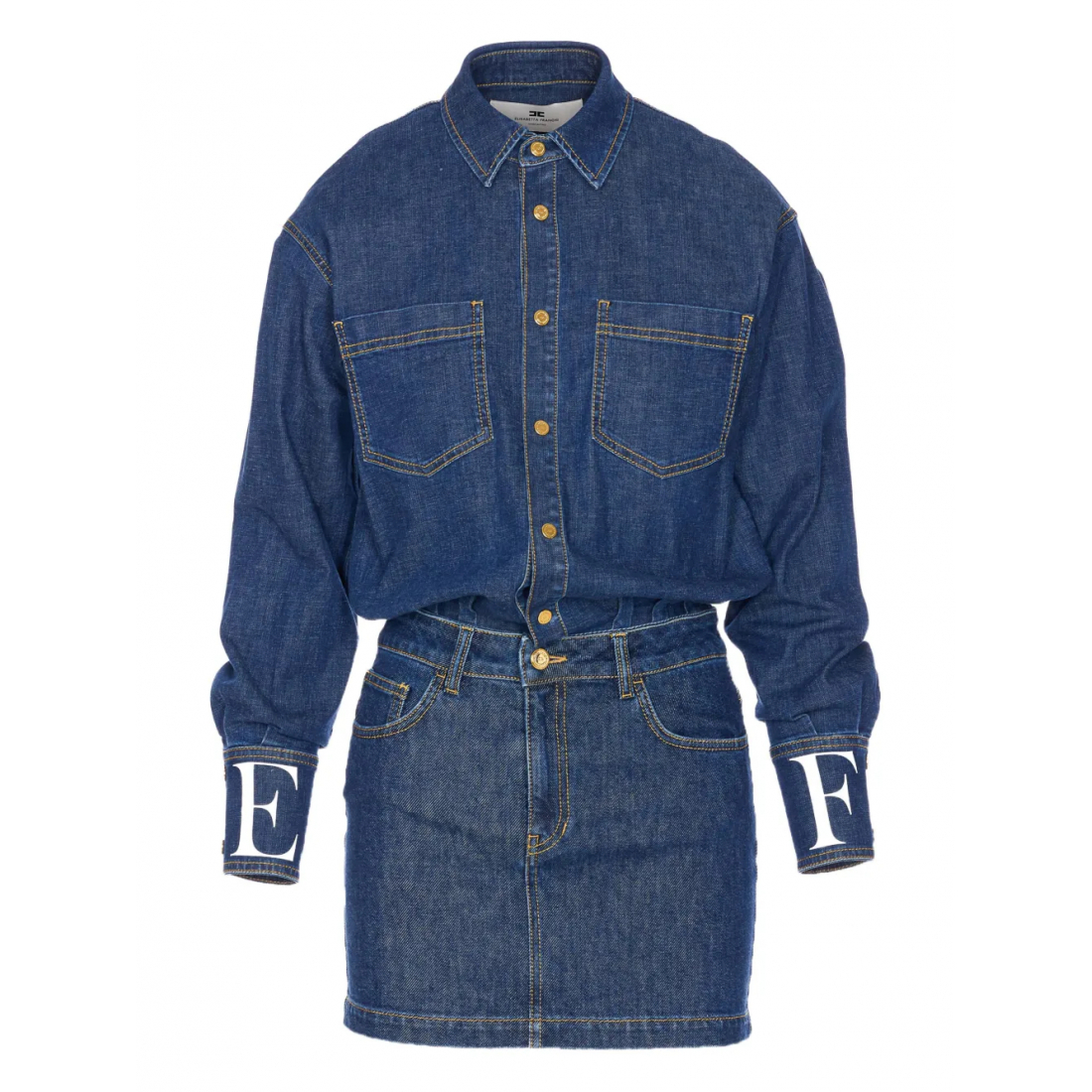 Women's 'Snap-Button Denim' Mini Dress