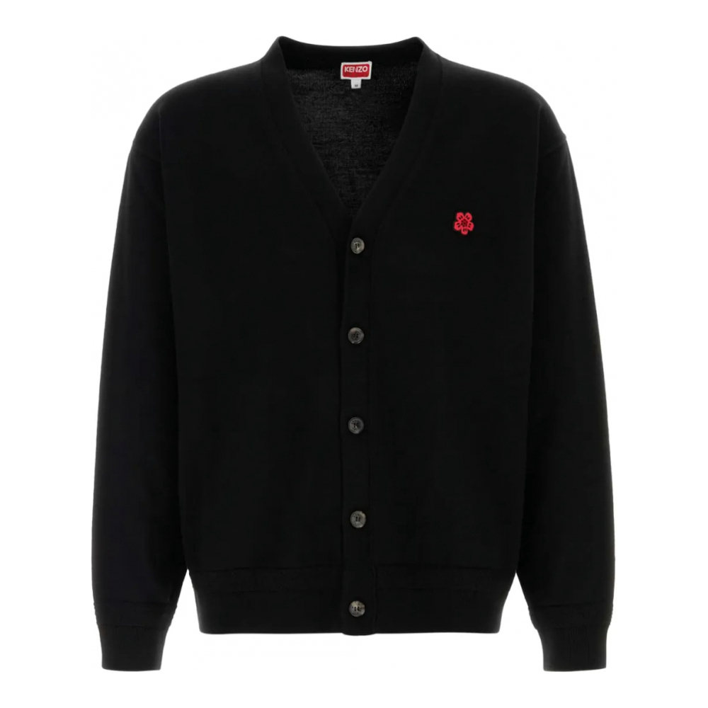 Men's 'Embroidered-Motif' Cardigan