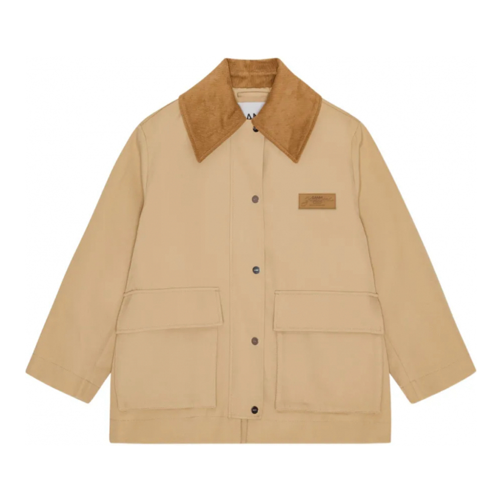 Veste de pluie 'Corduroy-Collar Utility' pour Femmes