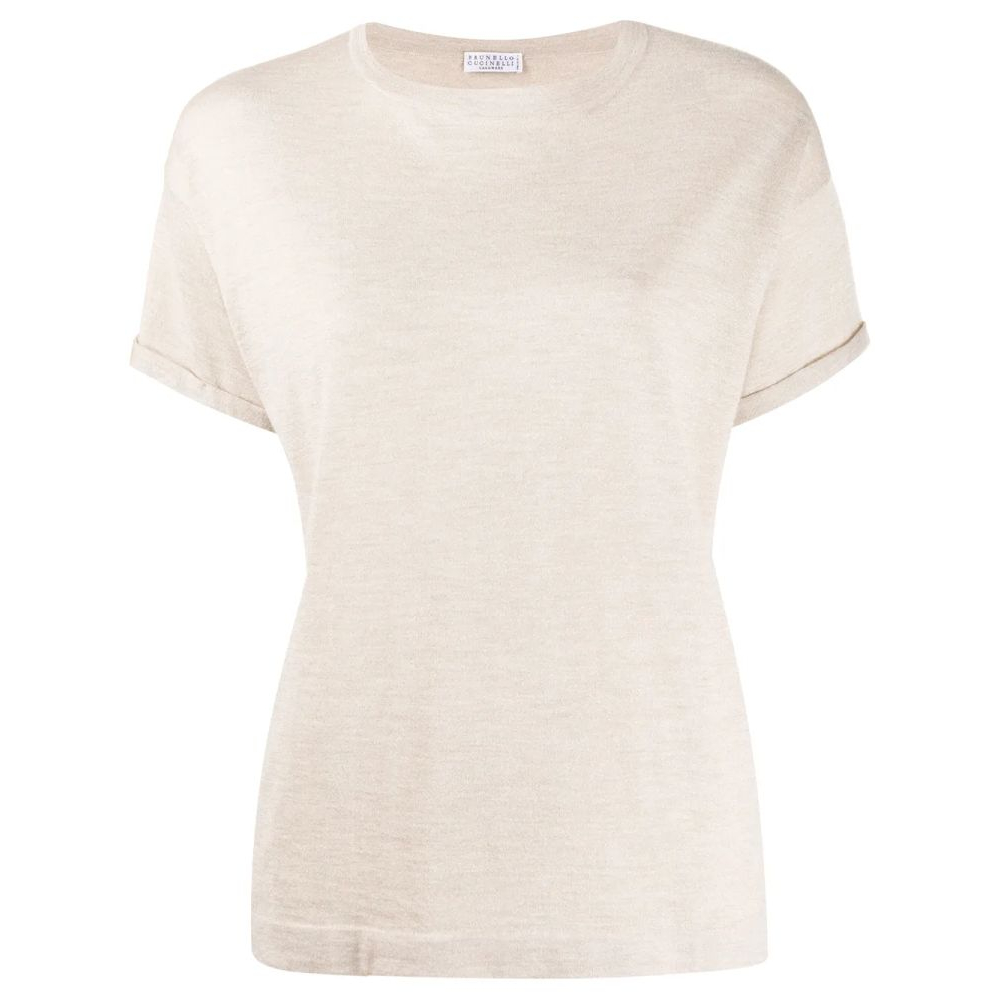 Top à manches courtes 'Relaxed Knitted' pour Femmes