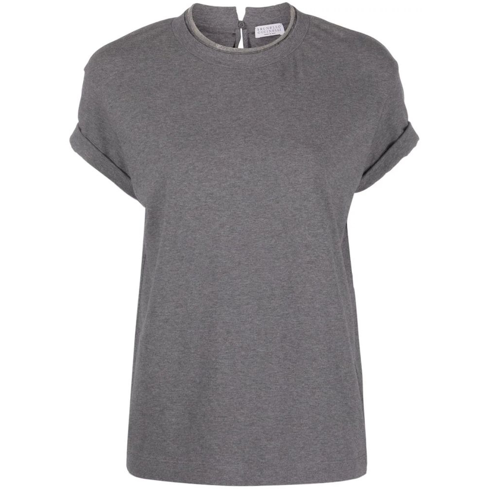 T-shirt 'Glitter-Trim' pour Femmes