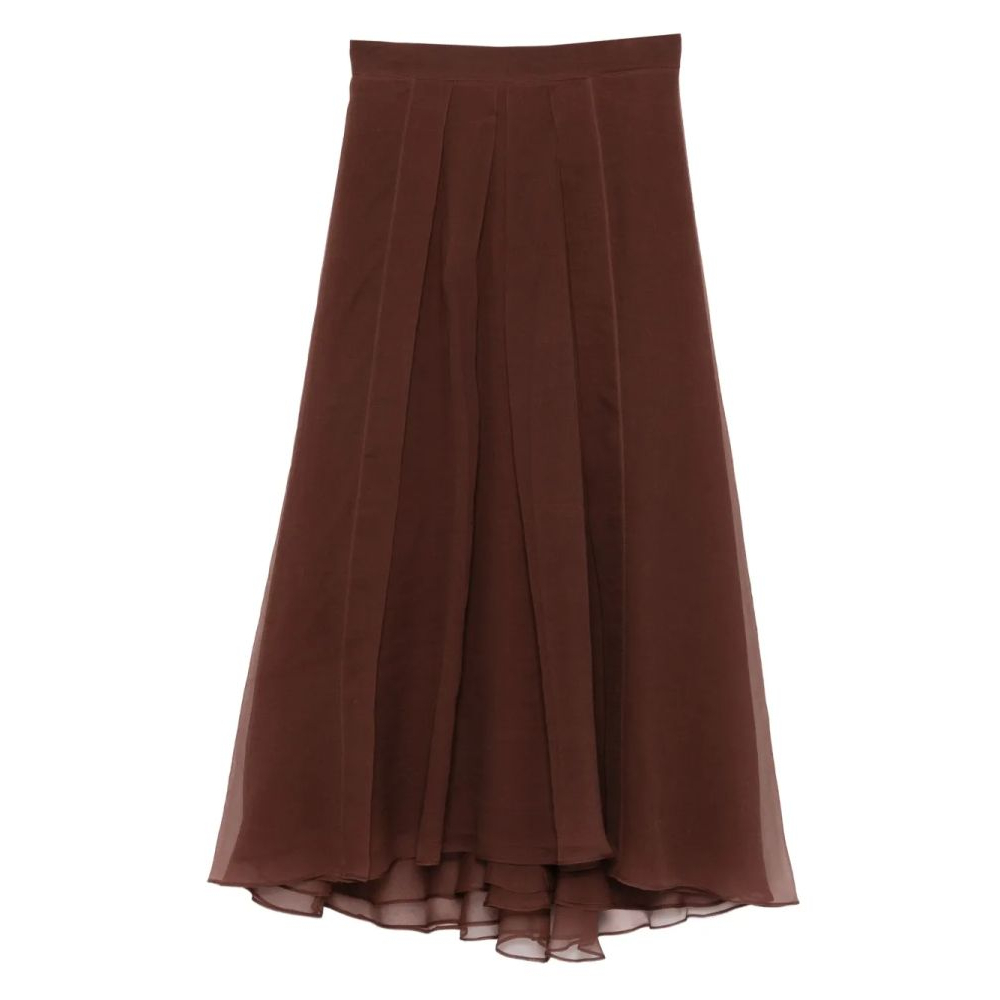 Jupe Midi 'Pleated High-Rise' pour Femmes