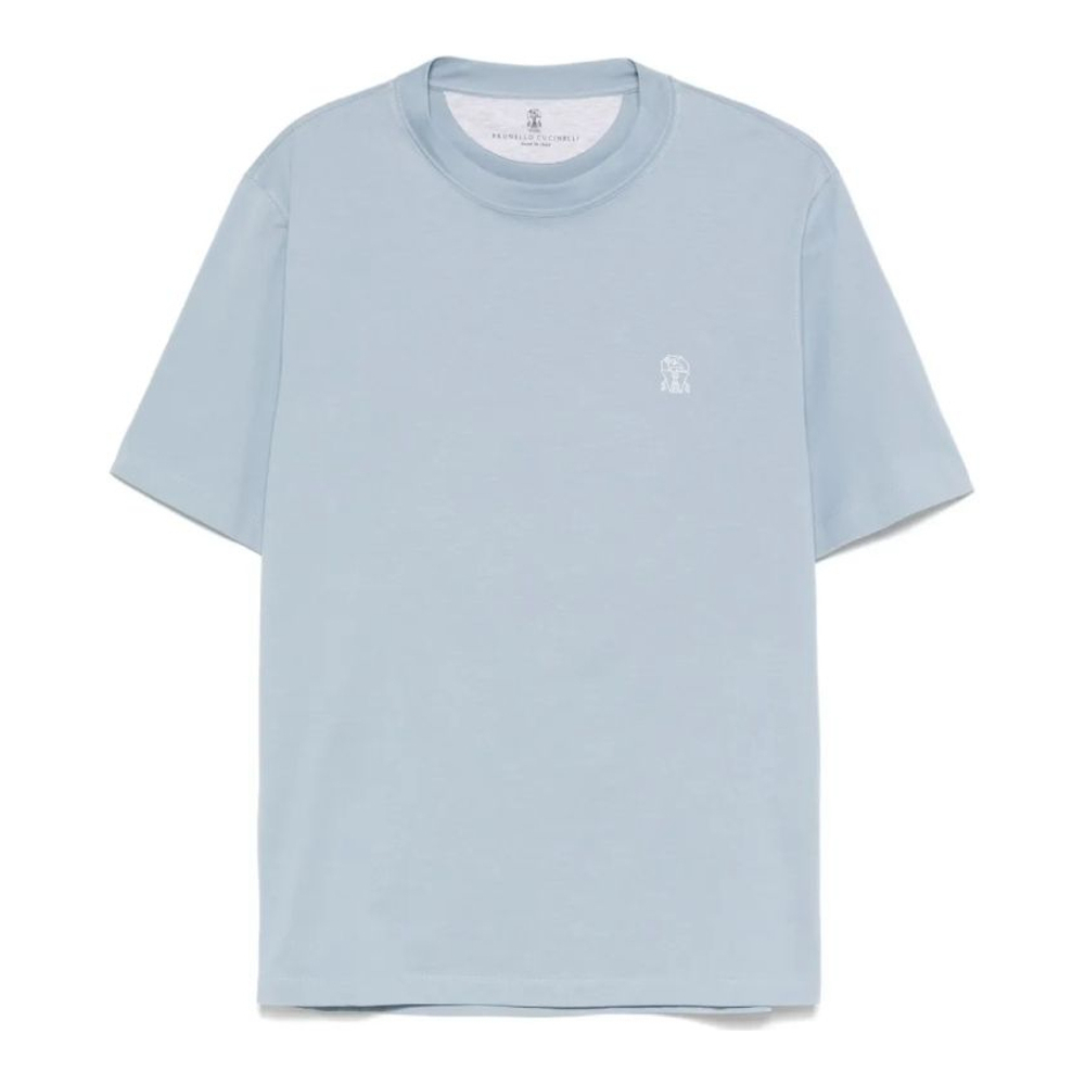 T-shirt 'Logo-Embroidered' pour Hommes