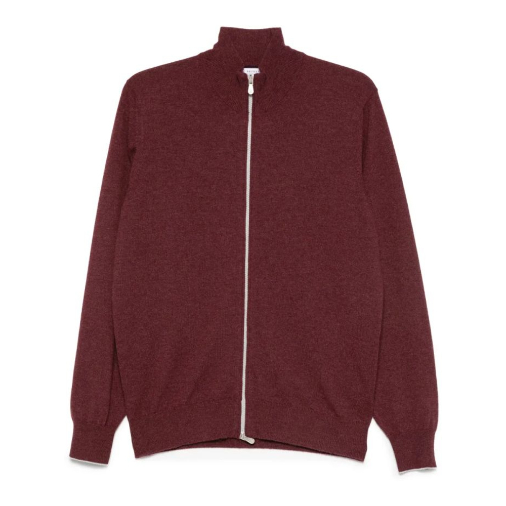 Pull en cachemire 'Zip-Up' pour Hommes