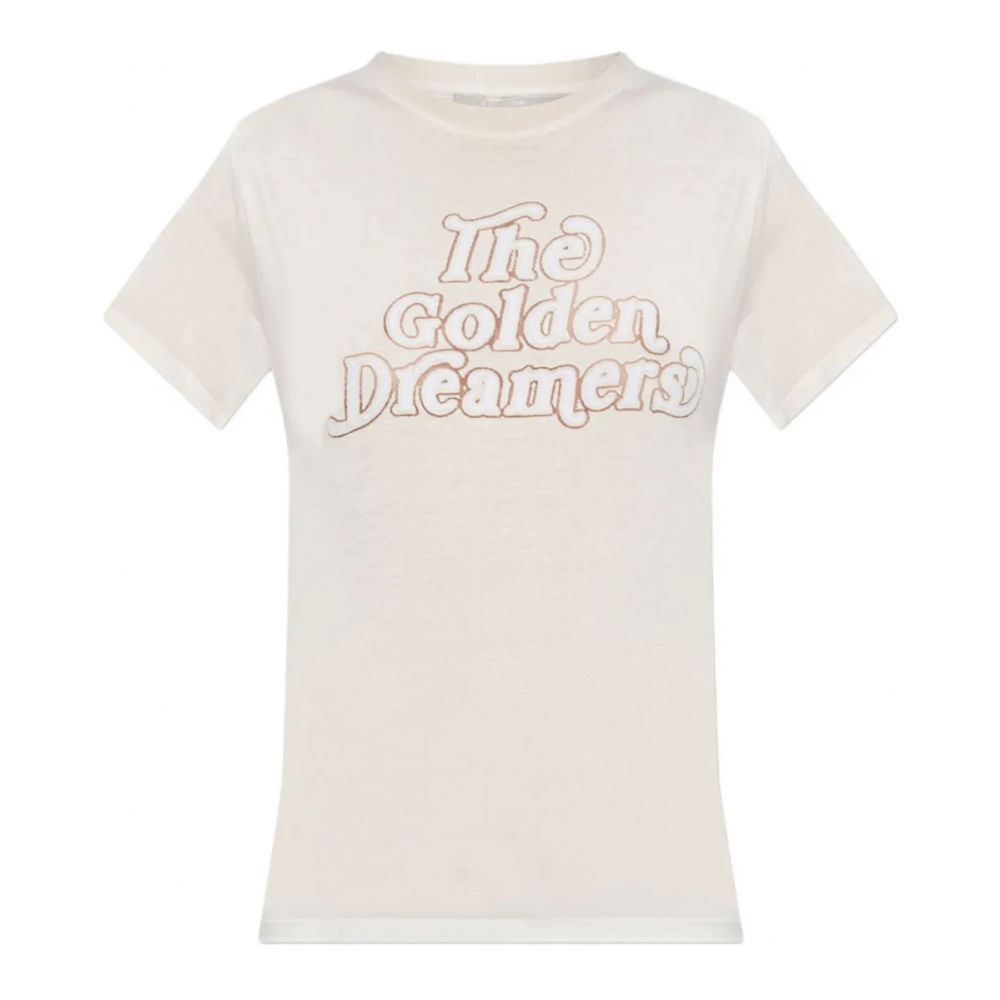 'Star-Embellished Printed' T-Shirt für Damen
