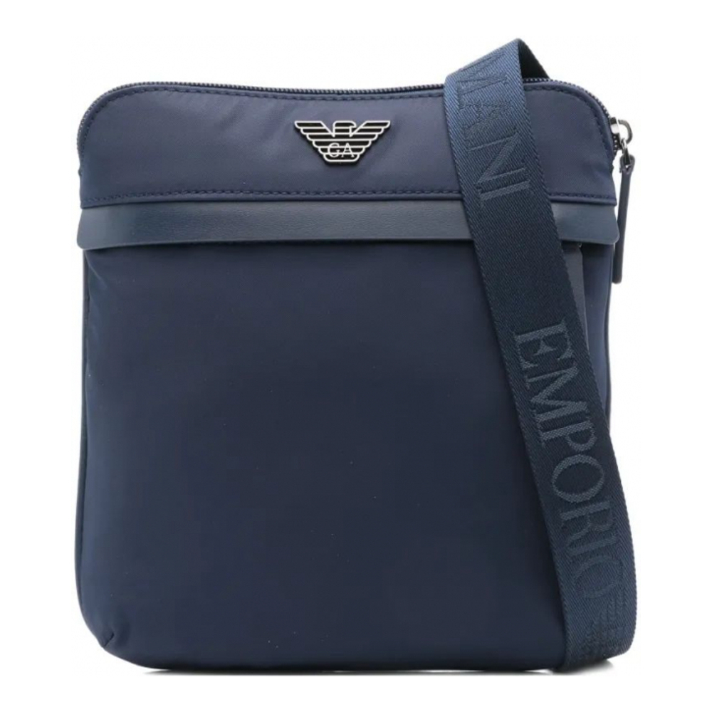 Men's 'Logo-Plaque' Messenger Bag