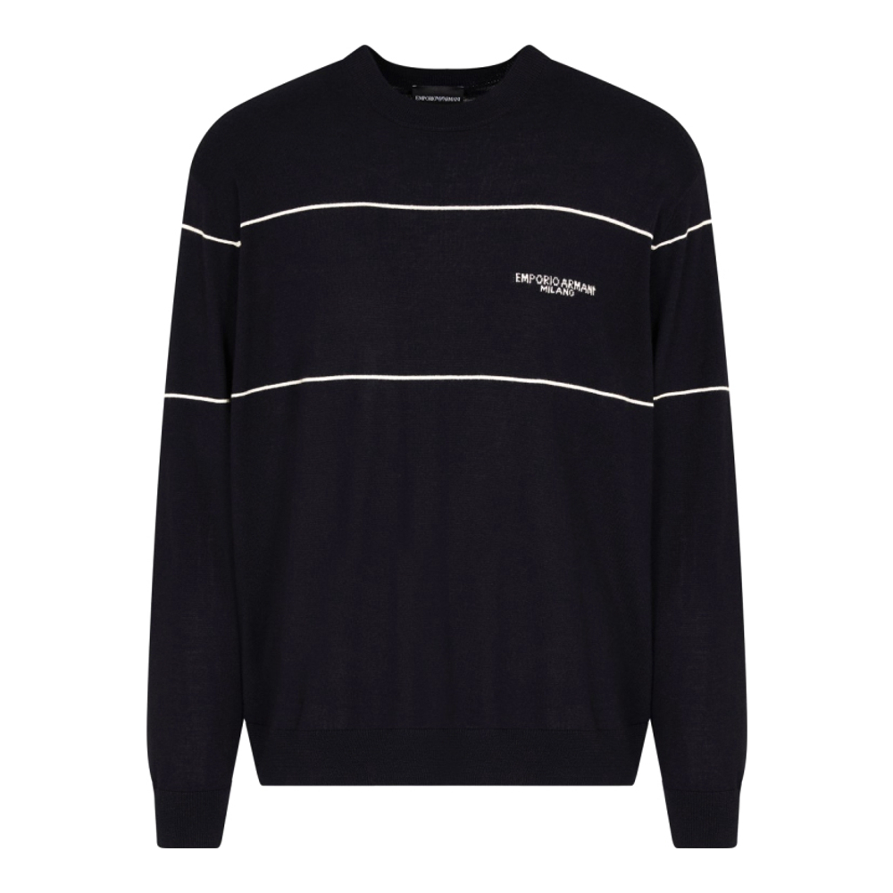 Pull 'Jacquard Logo' pour Hommes