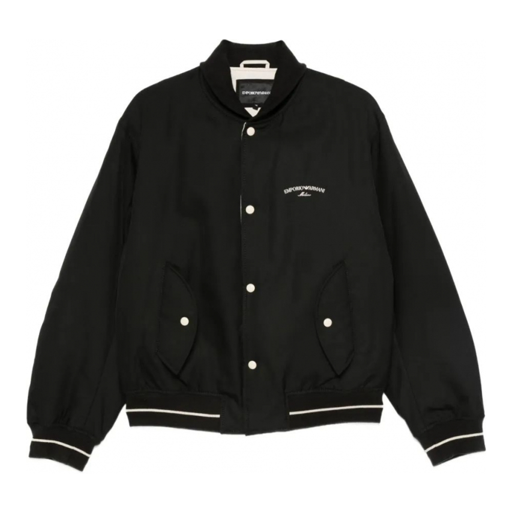 Blouson bomber 'Logo-Embroidered' pour Hommes