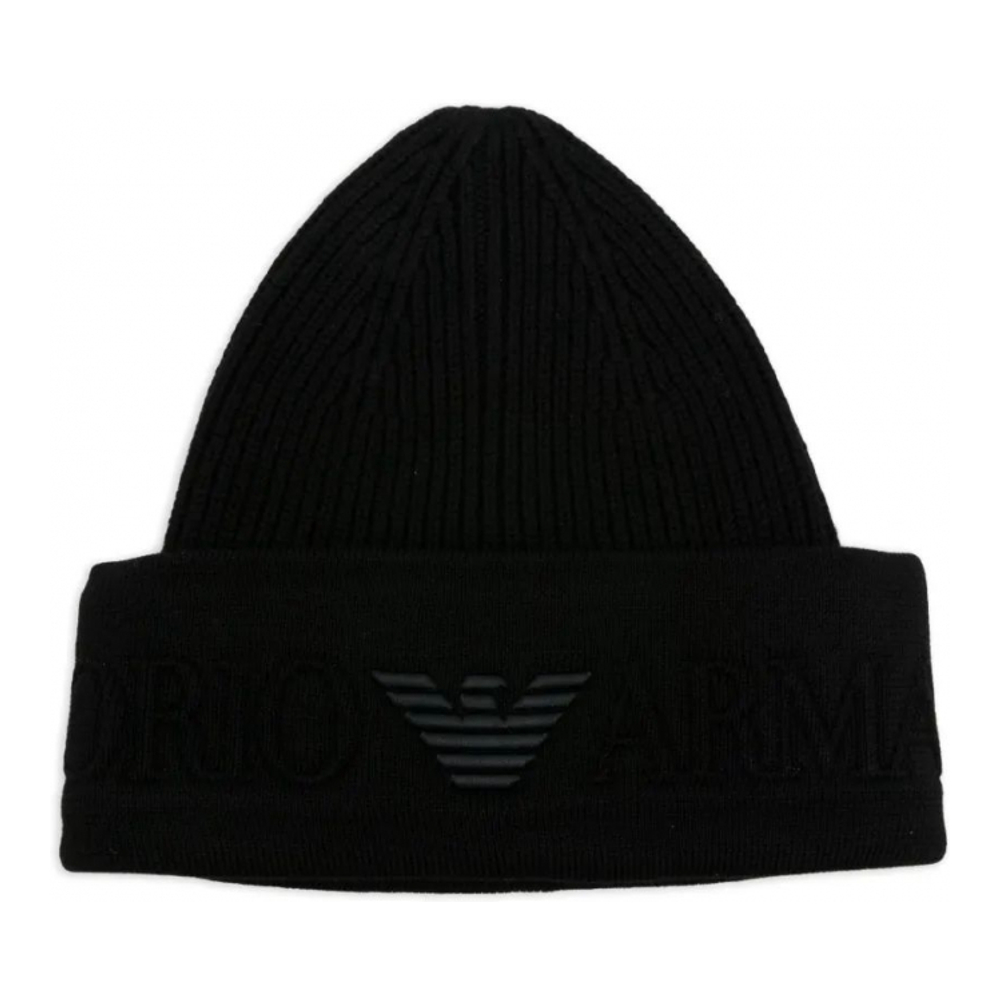 'Logo-Embroidered Ribbed' Mütze für Herren