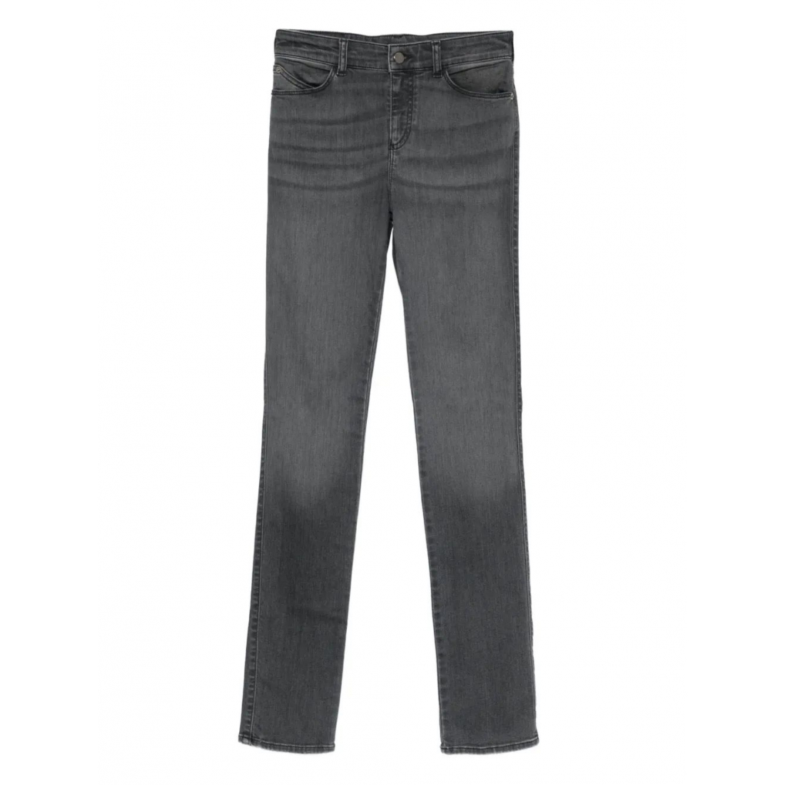 Jeans 'Logo-Detail Straight-Leg' pour Femmes