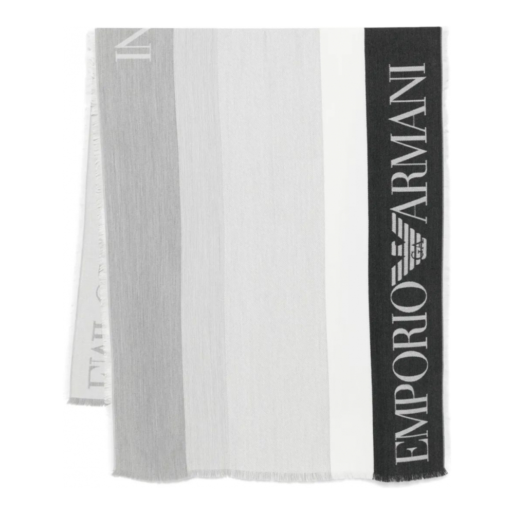 Foulard 'Logo-Embellished Striped' pour Femmes