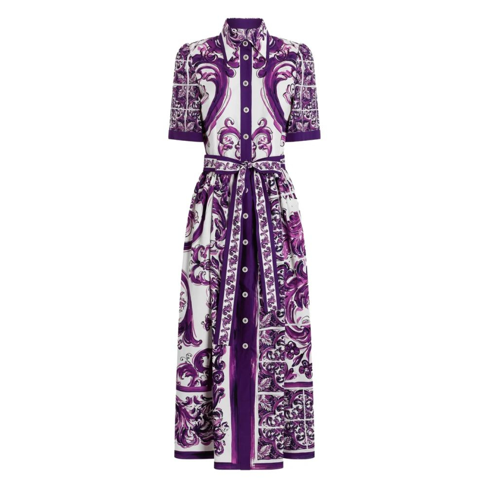 Women's 'Majolica-Print' Midi Dress