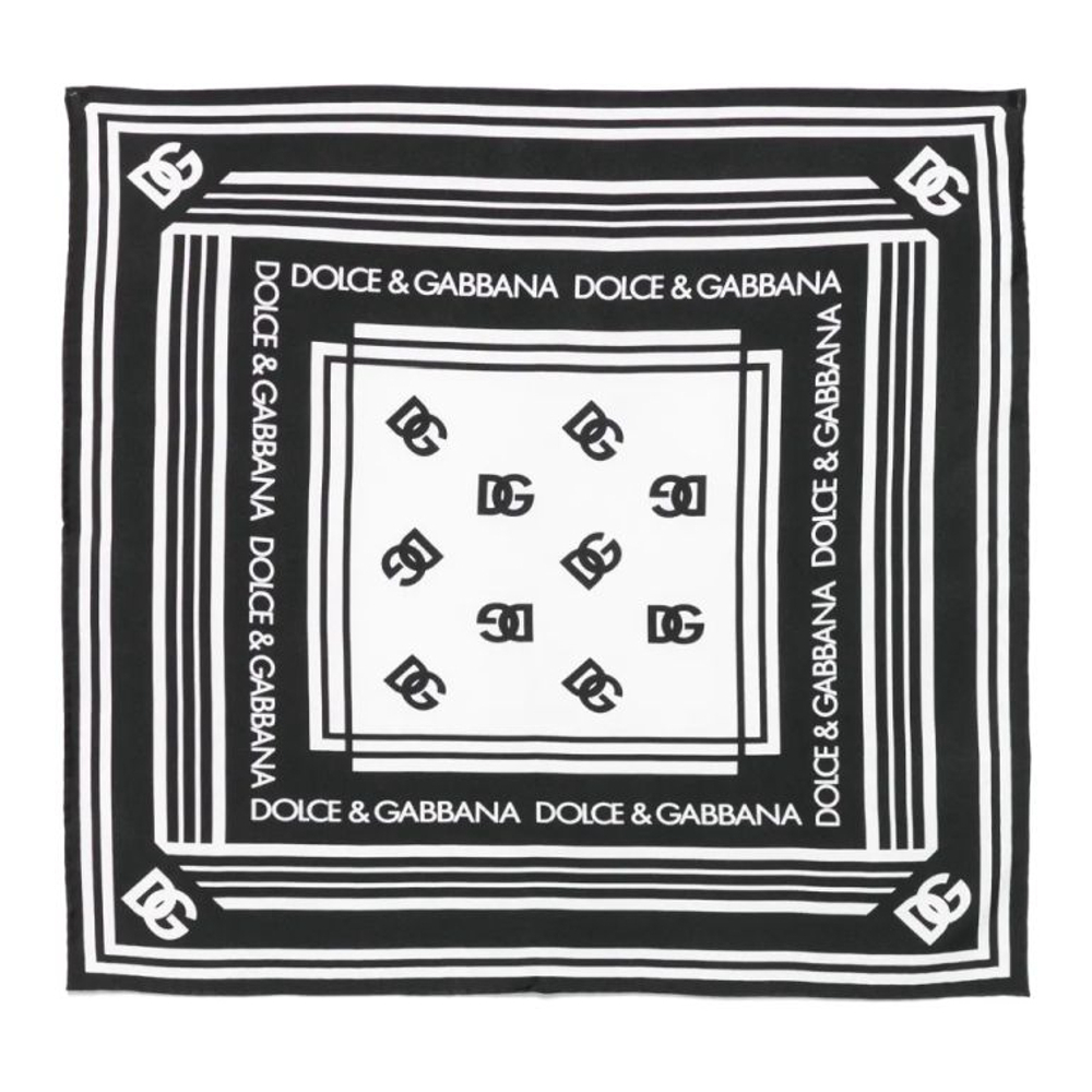 Foulard en soie 'Logo-Pattern' pour Femmes