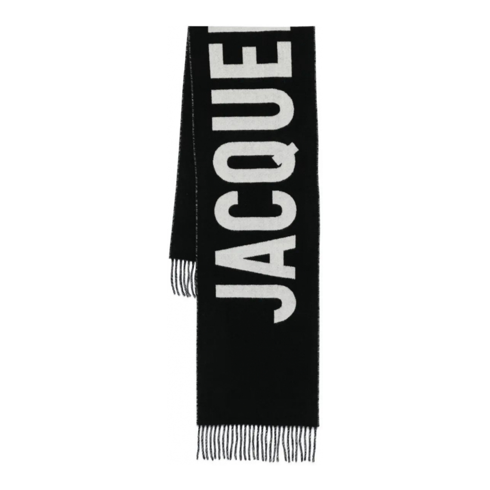 Écharpe en laine 'Logo-Detail' pour Femmes