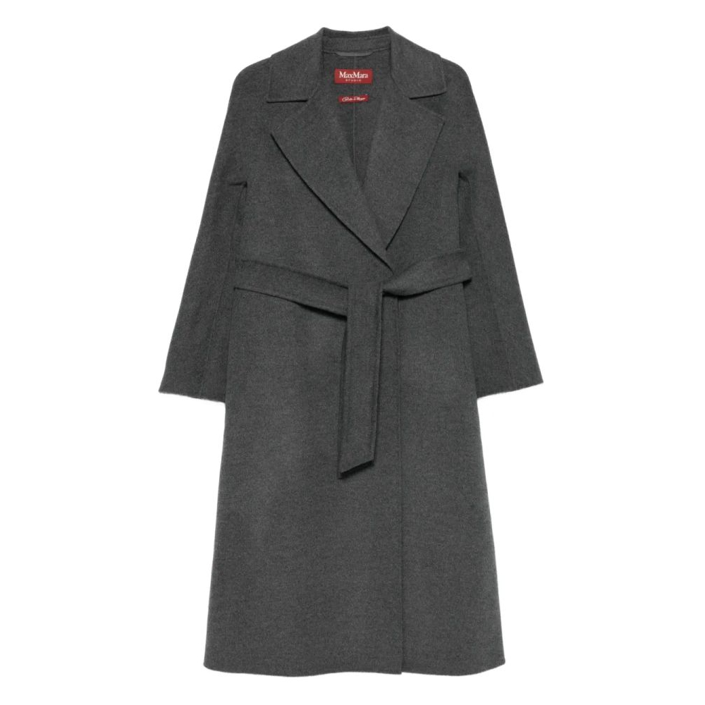 Manteau 'Notched-Collar Belted' pour Femmes