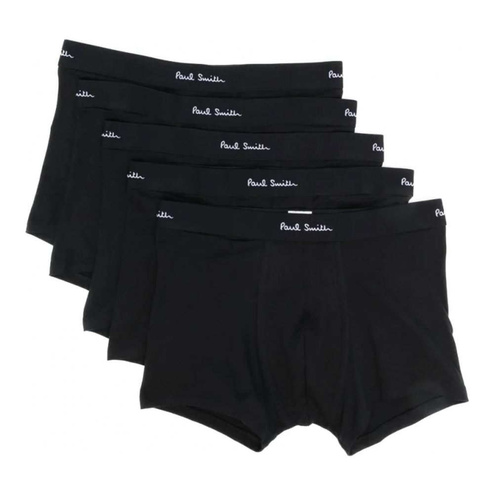 Boxer 'Logo-Print' pour Hommes - 5 Pièces