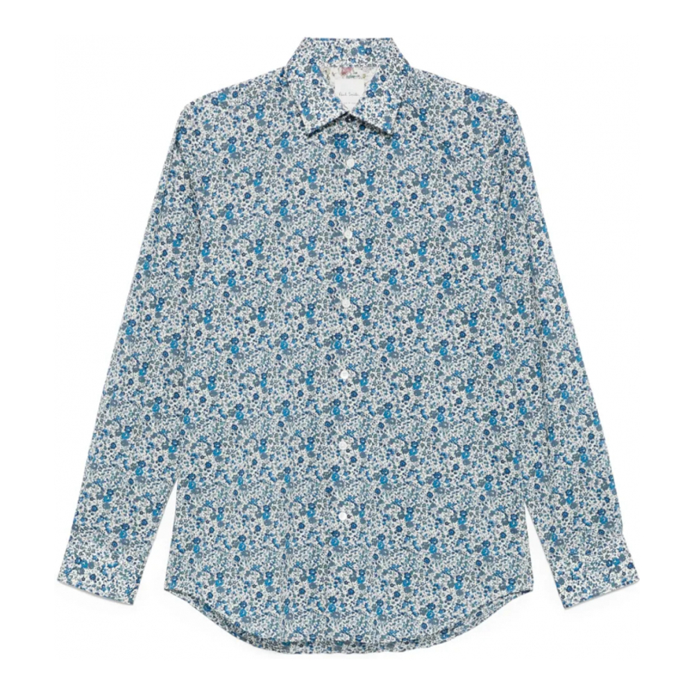 'Floral-Print' Hemd für Herren