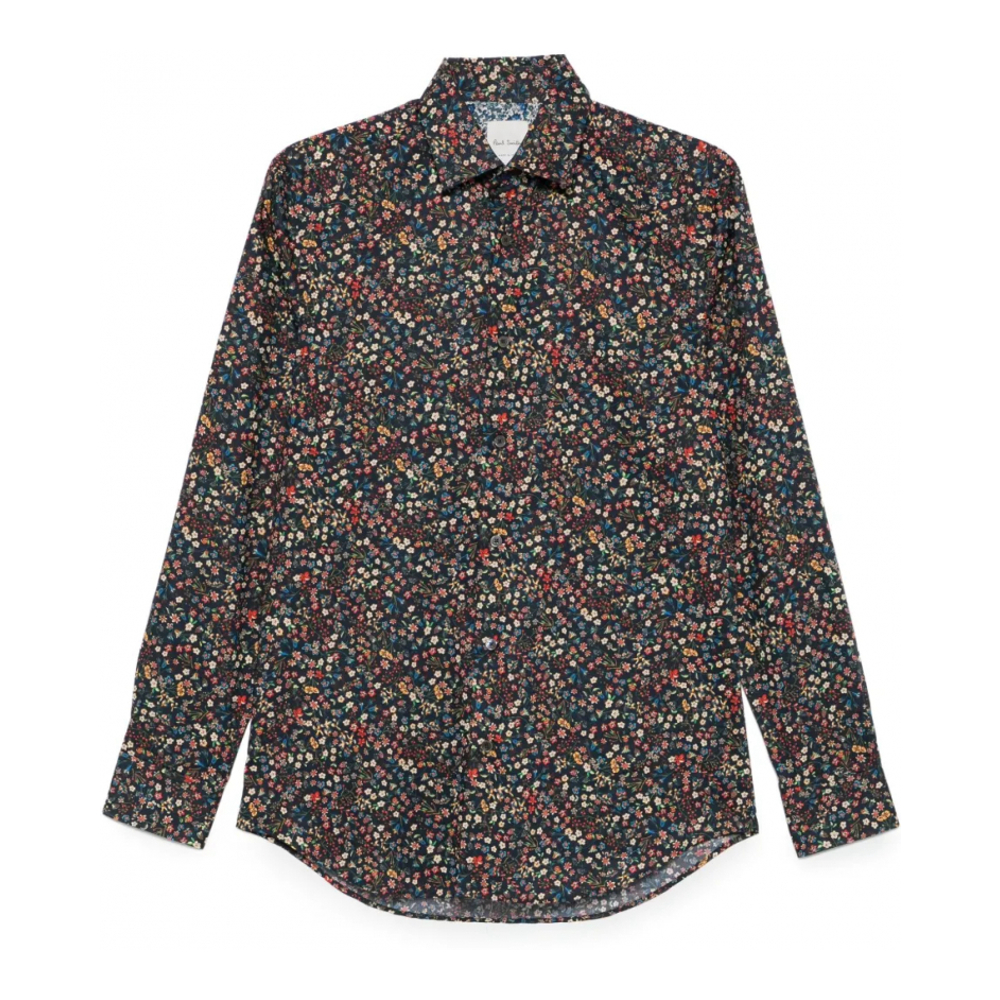 'Floral-Print' Hemd für Herren