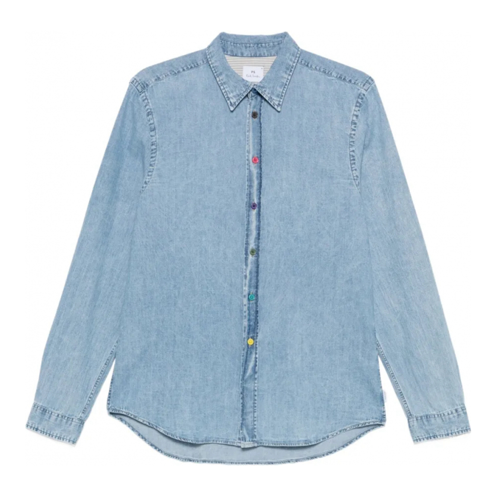 Chemise en Jean 'Press-Stud' pour Hommes