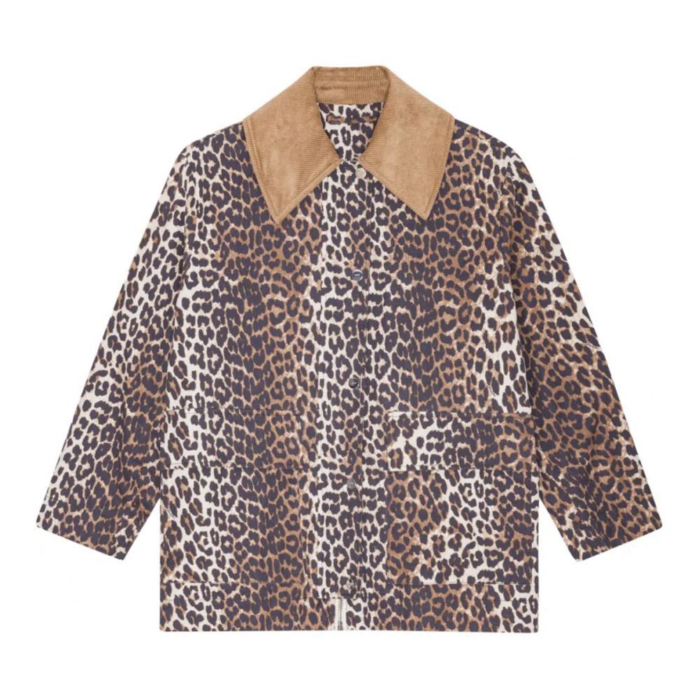 Blouson bomber 'Leopard-Print' pour Femmes