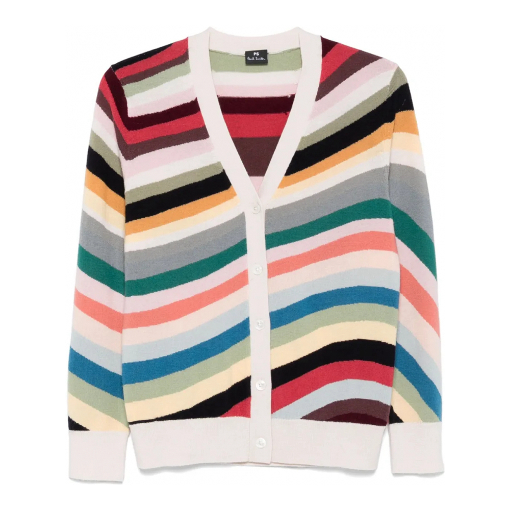 Cardigan 'Striped-Wave' pour Femmes