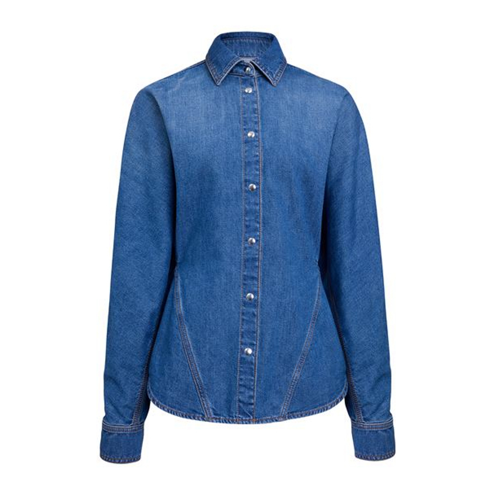 Chemise en Jean 'Ruffled' pour Femmes