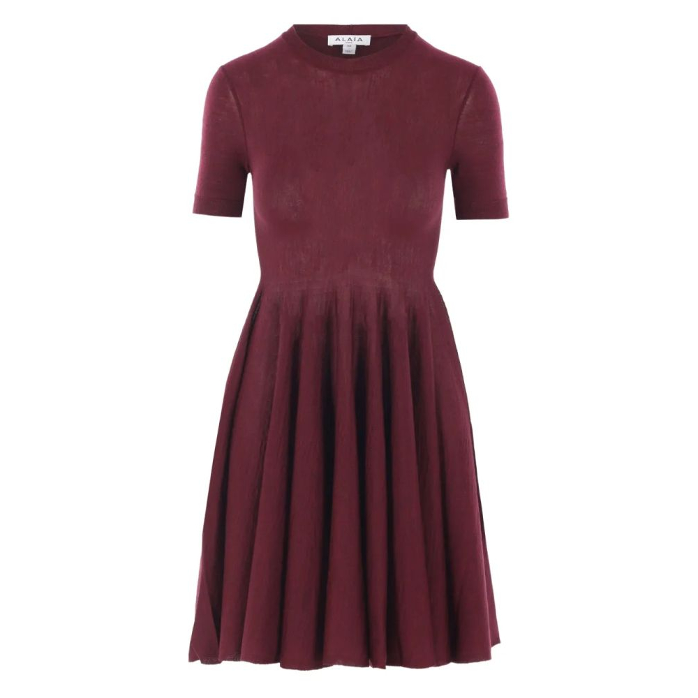 Robe à manches courtes 'Flared' pour Femmes