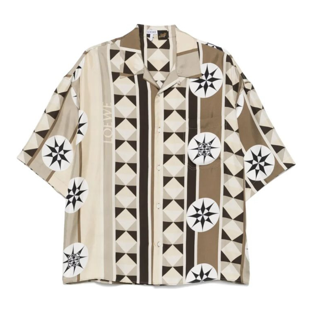 Chemise à manches courtes 'Graphic-Print' pour Hommes