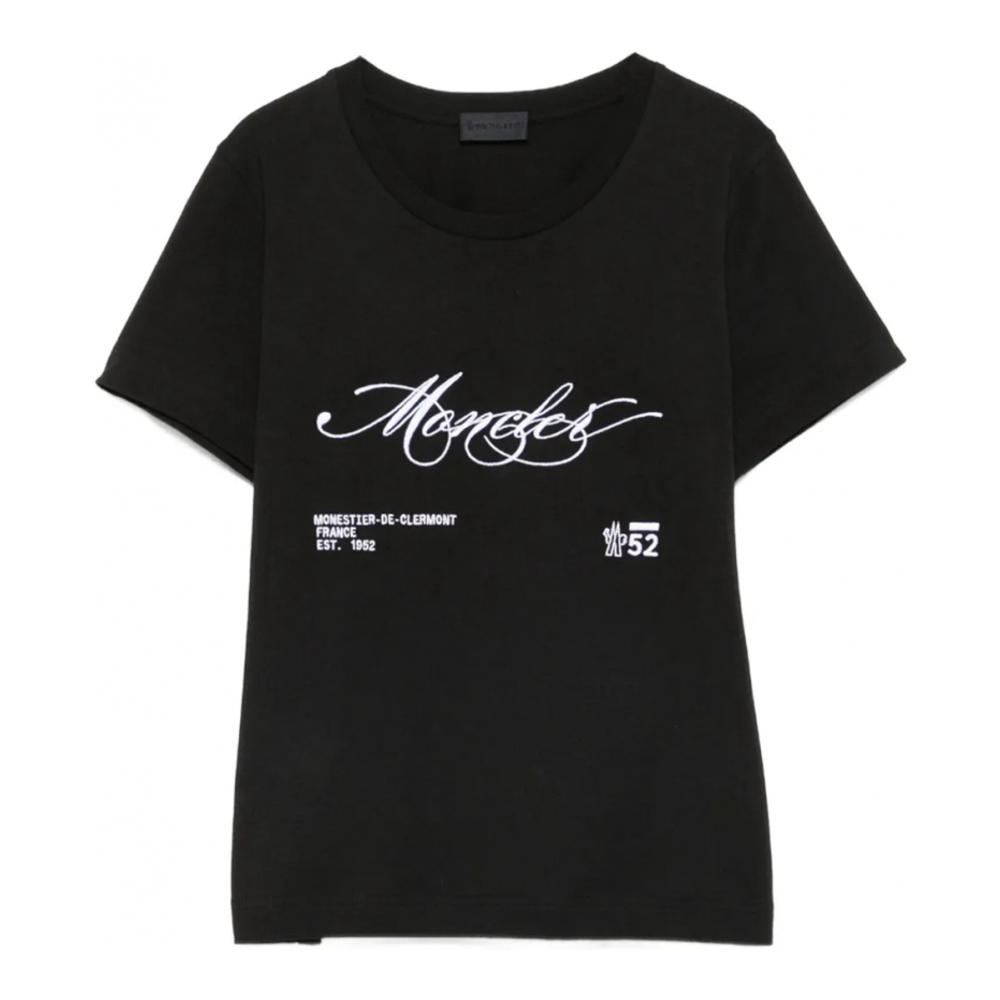 T-shirt 'Embroidered-Logo' pour Femmes