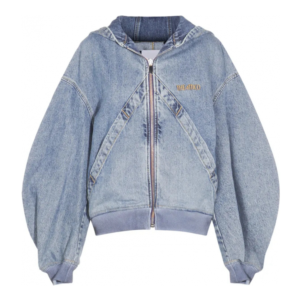 Blouson bomber 'Hooded Denim' pour Femmes