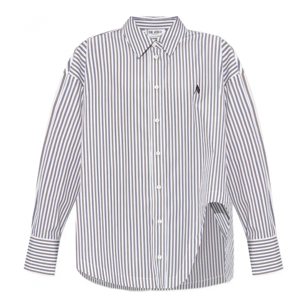 Chemise 'Striped Asymmetrical' pour Femmes