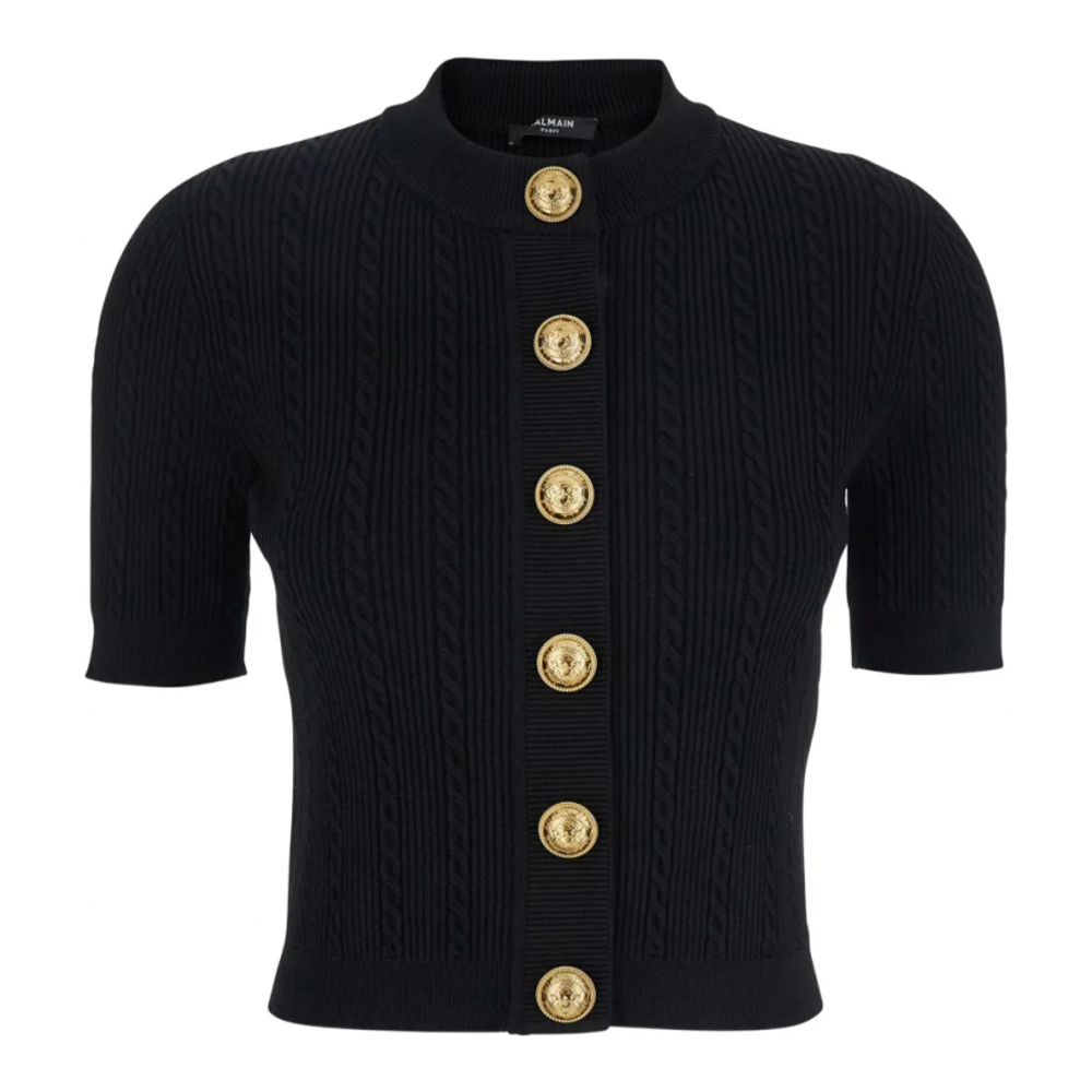 Women's '4-Pocket' Short Sleeved Cardigan