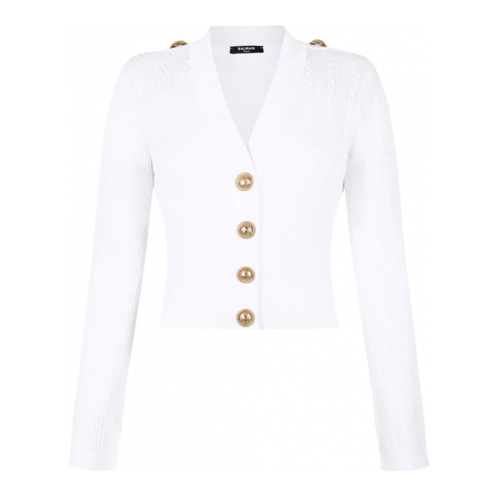 Women's 'Ribbed Button' Cardigan