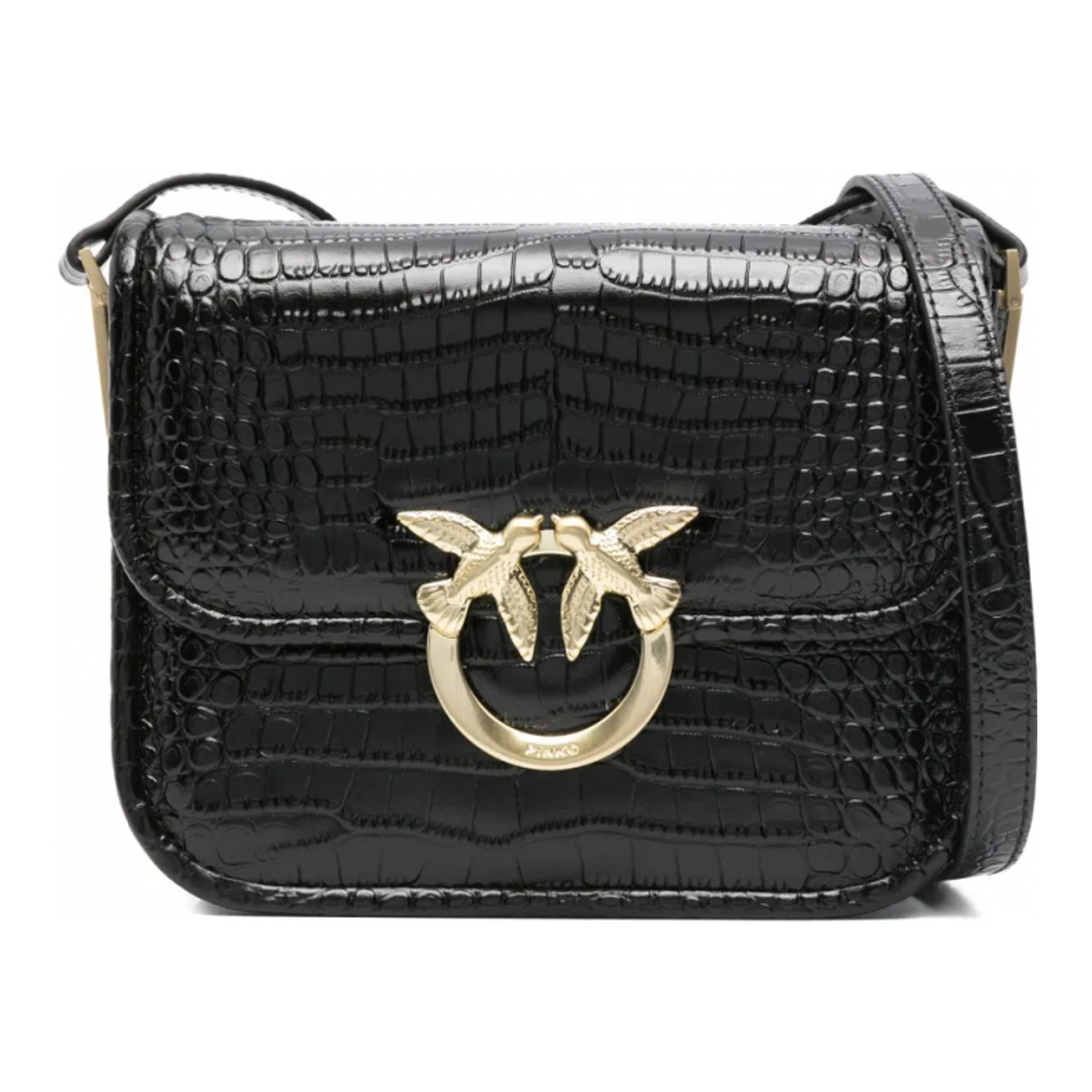 Women's 'Crocodile-Effect' Shoulder Bag