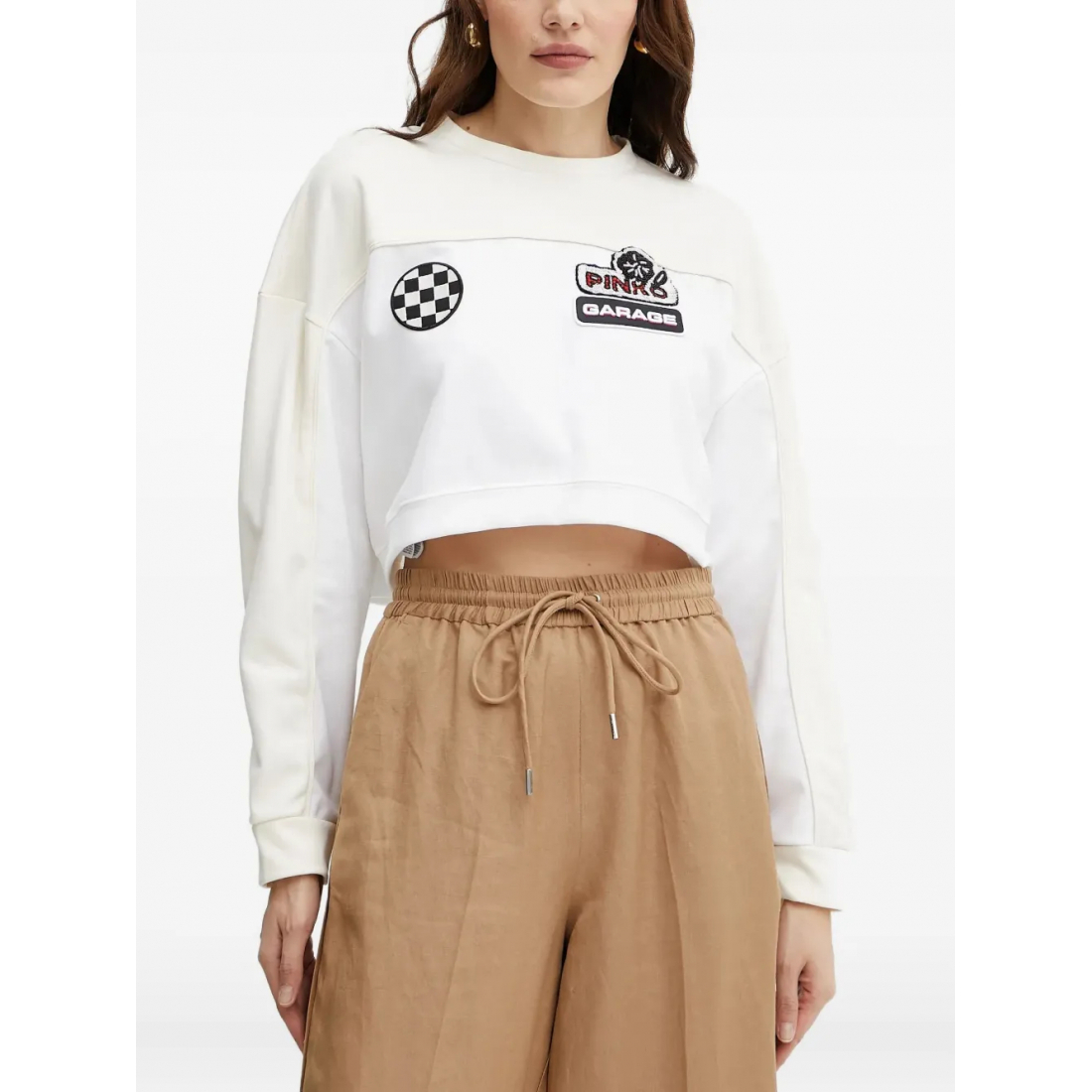 Sweatshirt 'Colour-Block Patch' pour Femmes