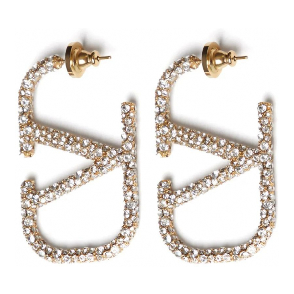 'VLogo Signature Crystal-Embellished' Ohrringe für Damen