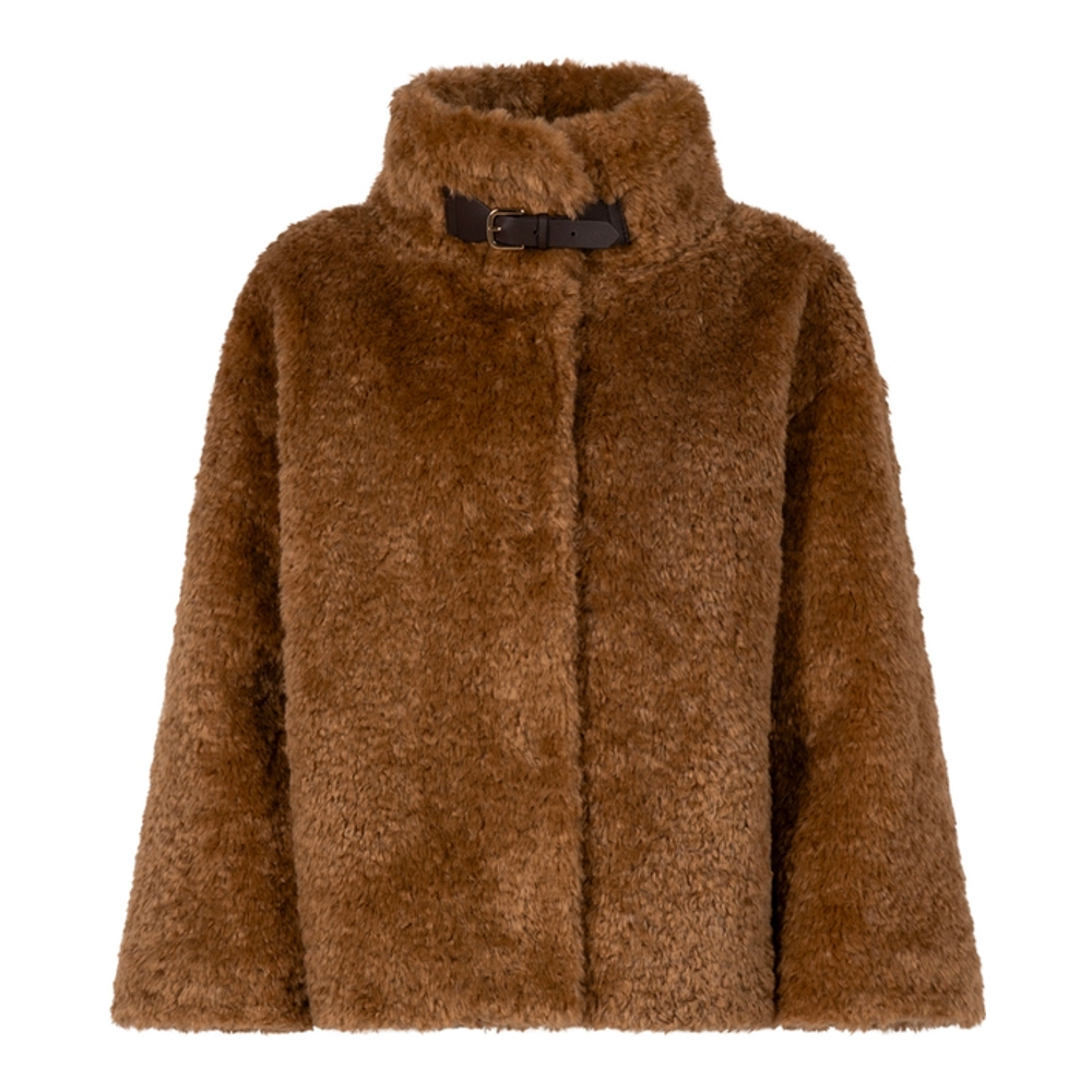 Manteau Teddy 'High-Collar' pour Femmes