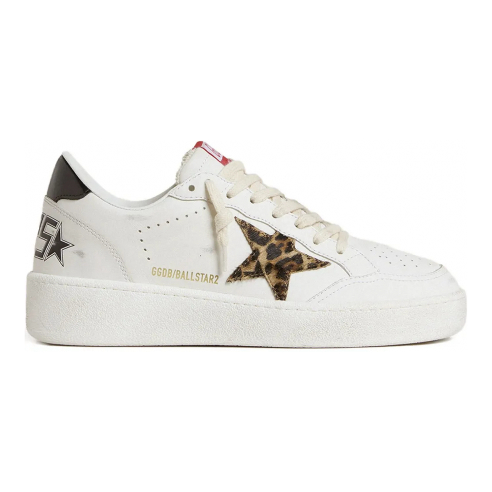 Sneakers 'Leopard-Print Star' pour Femmes