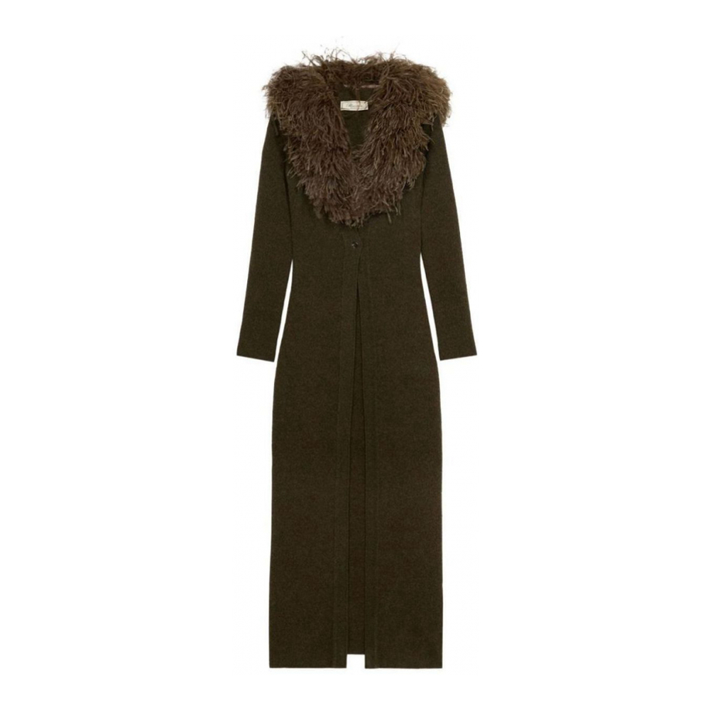Cardigan 'Feather-Embellished Long' pour Femmes