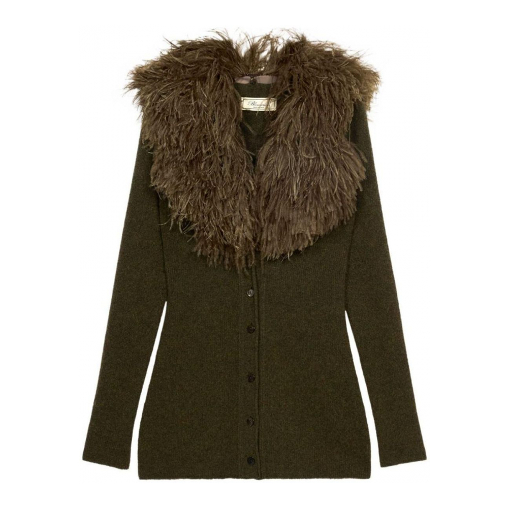 Women's 'Feather-Embellished' Cardigan