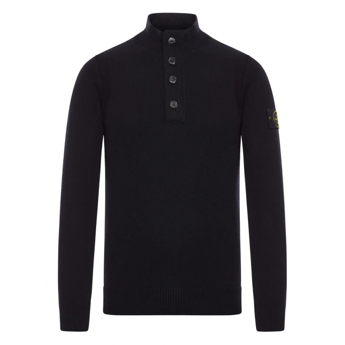 Pull 'High-Neck Button' pour Hommes