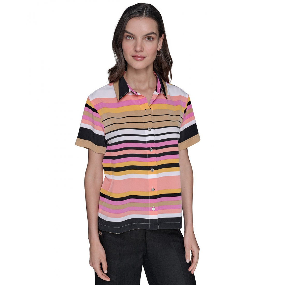 Chemise 'Conversational Striped Camp' pour Femmes