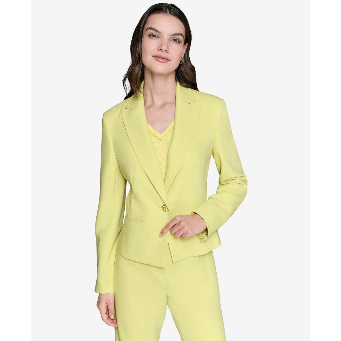 Blazer 'Seamed One-Button' pour Femmes